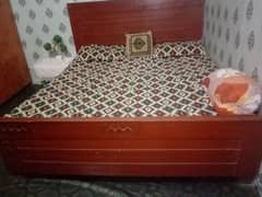 double bed with matrres