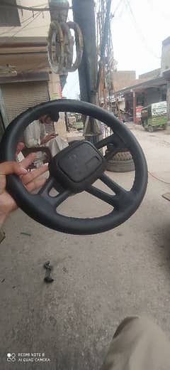 japani steering with leather cover