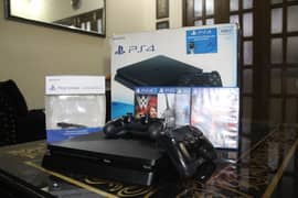 PS4 SLIM 500GB | 2 controllers and games