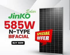 Jinko 585W bificial A grade long wire documented