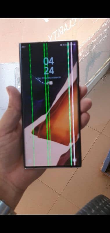 samsung note 20 ultra glass break 5 lines 1