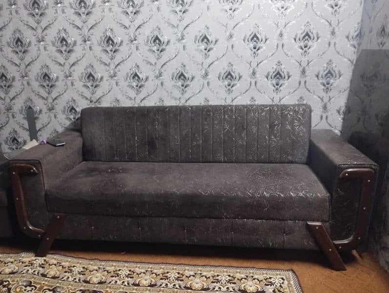 sofa set L shape and sofa com bad 2