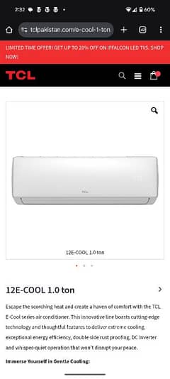 TCL cool 12e 1 ton DC Inverter 13000btu