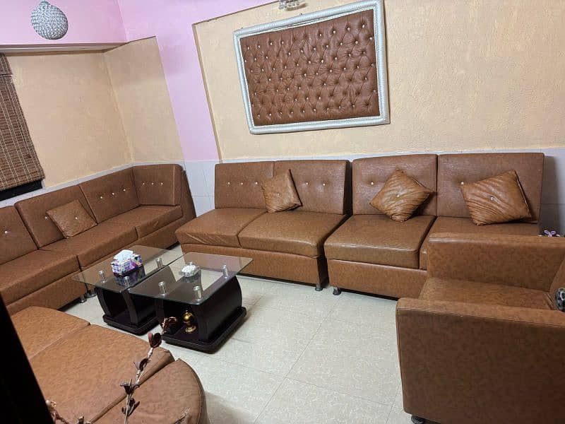 sofa set 11 seat with 2 table 1