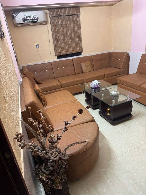 sofa set 11 seat with 2 table 4