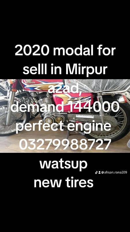 Honda 125 all modal for sell in Mirpur also self start 10