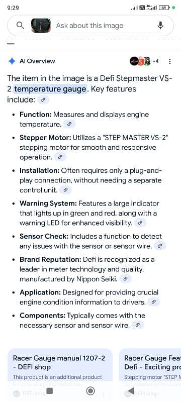Universal Original Difi Water Temp Guage With Greddy Sensor Forsale 9
