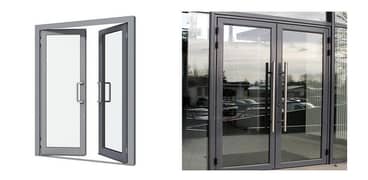Aluminium doors/ Aluminium windows/ Glass tempered works/glass stairs