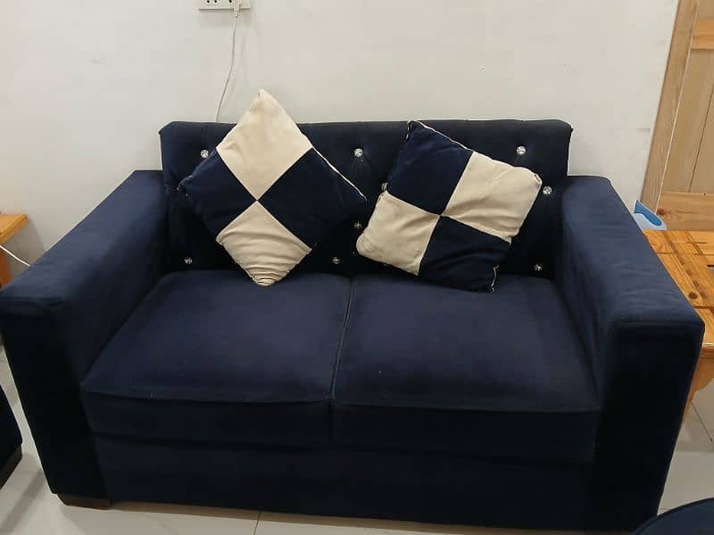 3 2 1 sofa set with deewan blue in color good for use 0
