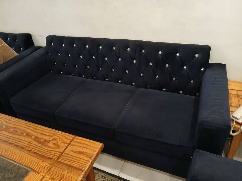3 2 1 sofa set with deewan blue in color good for use 2