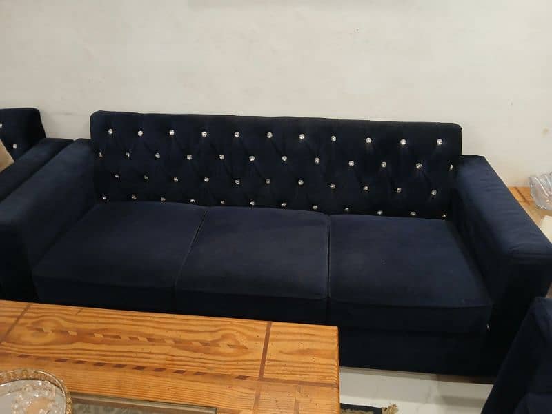 3 2 1 sofa set with deewan blue in color good for use 3