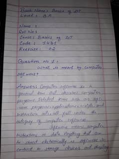 Hand writing Assignment available