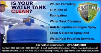 Water Tank Cleaning and tank leakage seapage Service in Karachi