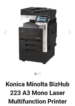 photo copy machine Konica Minolta bizhub 223
