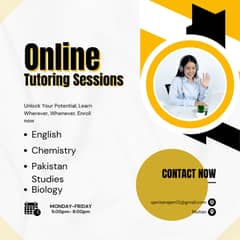 Online tutor for Matric and College Students