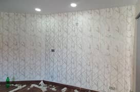 wallpaper,water fountain,wall picture,vinyl floor,kitchen cabinets,CNC
