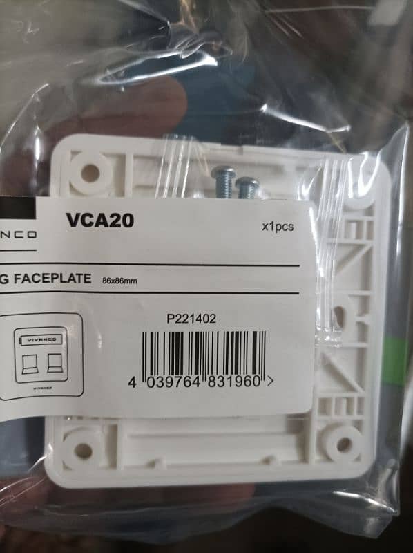 New Vivanco items Tool less I/O 1M patch cords and face plates. 1
