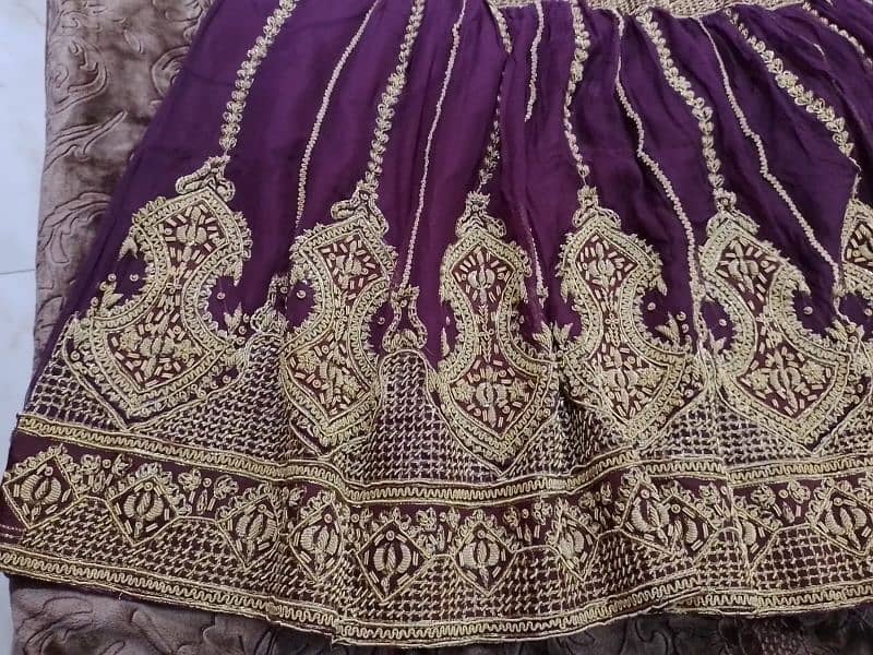 Bridal mexi dress with dupatta 9