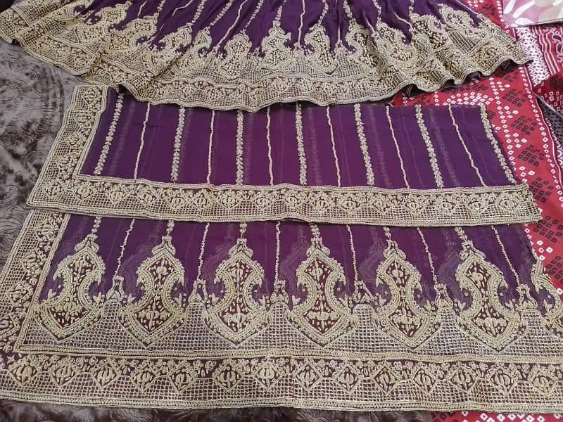Bridal mexi dress with dupatta 15