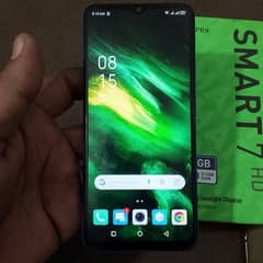 Infinix 4/64 samrt 7 hd fully orignal fone with box