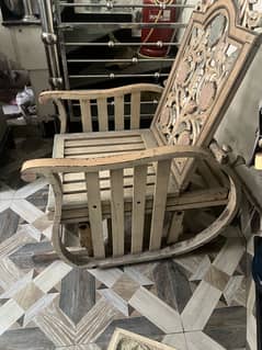 Wooden rooking chair
