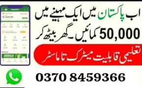 Assignment Job  / Part Time Full Time Job / Job for male and female