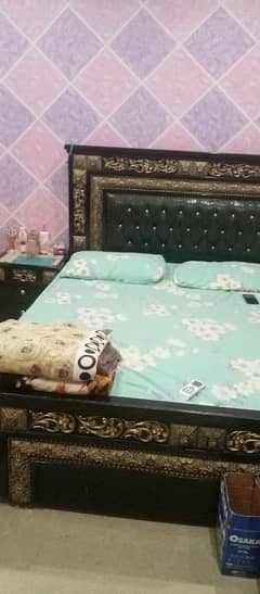 Full Size Bed with Side Tables and Dressing Amari for Urgent Sale