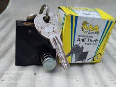 Bike china push Lock with 2 screw