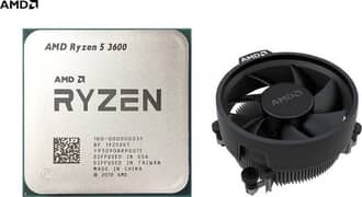 Amd Ryzen 5 3600 with box and stock cooler