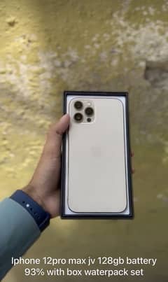 Iphone 12pro max 128gb jv with box only