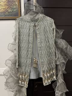 Front Open Sequins Gown