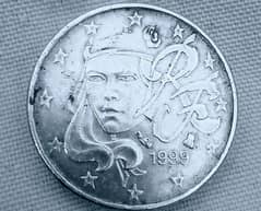 coin out of country R. F