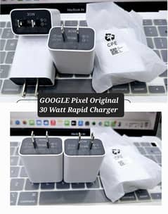 Google Pixel 30 Watt Rapid 100% Genuine Charger With C To C Cable