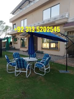 upvc outdoors chair table umbrella / rattan furniture / sofa sets