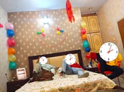 King Size Grand Double Bed Set Excellent Condition Without Mattress