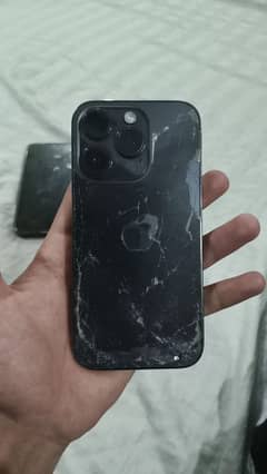 14pro 512gb factory unlocked water pack broken back