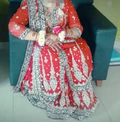 Bridal Lehenga good condition for sale with jewellery