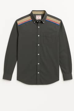 Tommy Hilfiger Style Full Sleeve Cotton Shirt – Grey