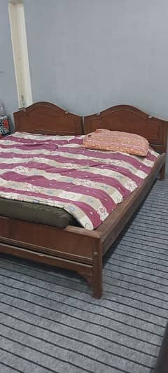 two single wooden beds for sale without mattress