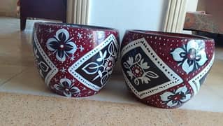 Ajrak Print Pots