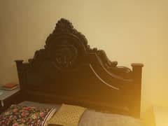 Double bed with dressing and side tables, imported fridge and sofa