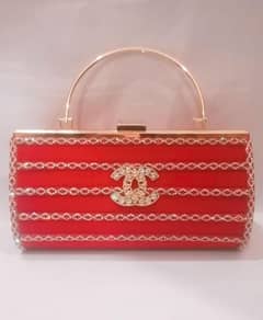 Women's Metal Embroidered Clutch