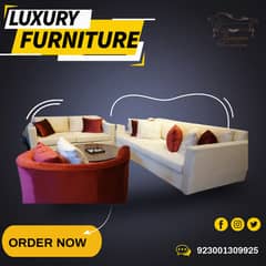 Sofa|Sofa set|6 Seater|3+2+1 Set|Velvet fabric|Luxury branded