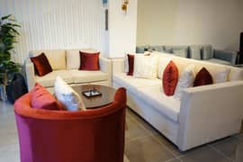 Sofa|Sofa set|6 Seater|3+2+1 Set|Velvet fabric|Luxury branded
