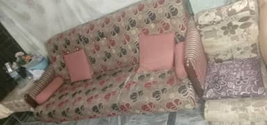5 seater wood frame sofa