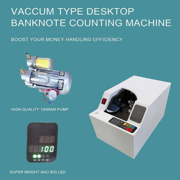 Cash counting machine cash sorting machine, Mix value counter 100% det 10
