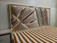 bed set luxury design few month used urgent sale
