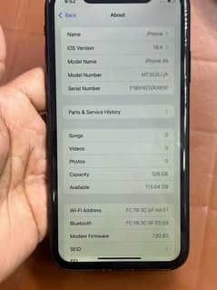 iphoneXR factory unlock 128 gb 76 bbtry health face id not working