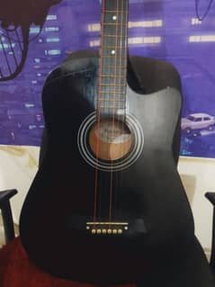 Guitar acoustic 39 inches Black