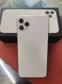 11 pro max 256 gb white color with box offical PTA approved 80 health